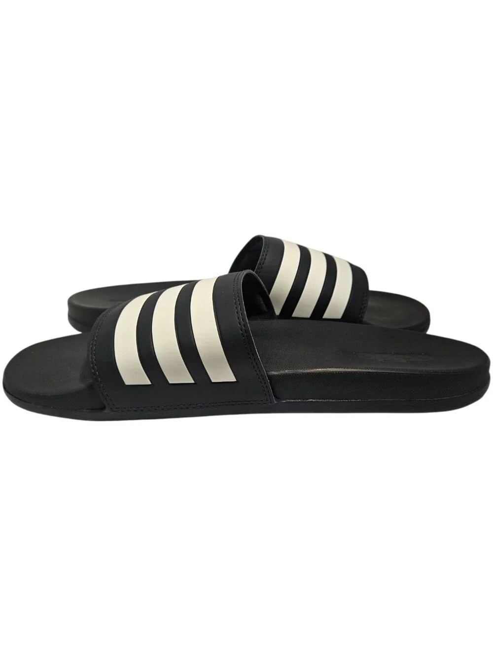 Adidas Adilette Comfort Slides Legend Ink Cloud White Men’s 12 NWT-No Box